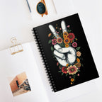 Peaceful Vibes Floral Spiral Notebook - Ruled Lines