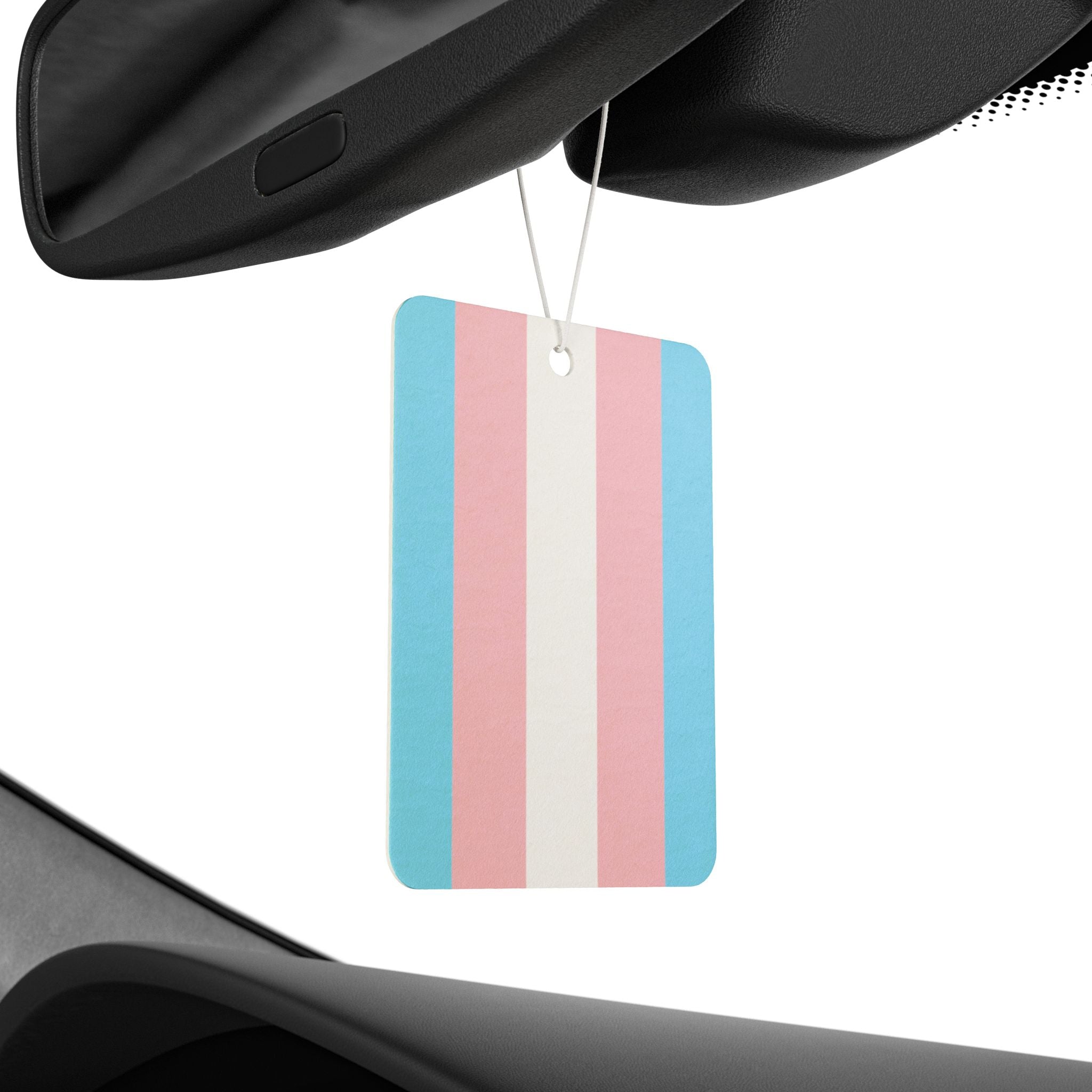 Trans Pride Flag Car Air Freshener - Eclectic and Aromatic