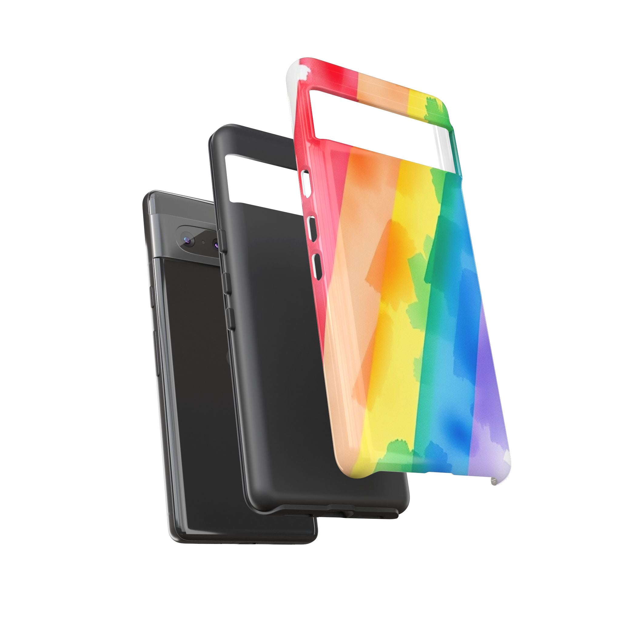 Rainbow Watercolor Art Tough Cases For Android & iPhone