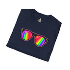 Rainbow Sunglasses Unisex t-shirt