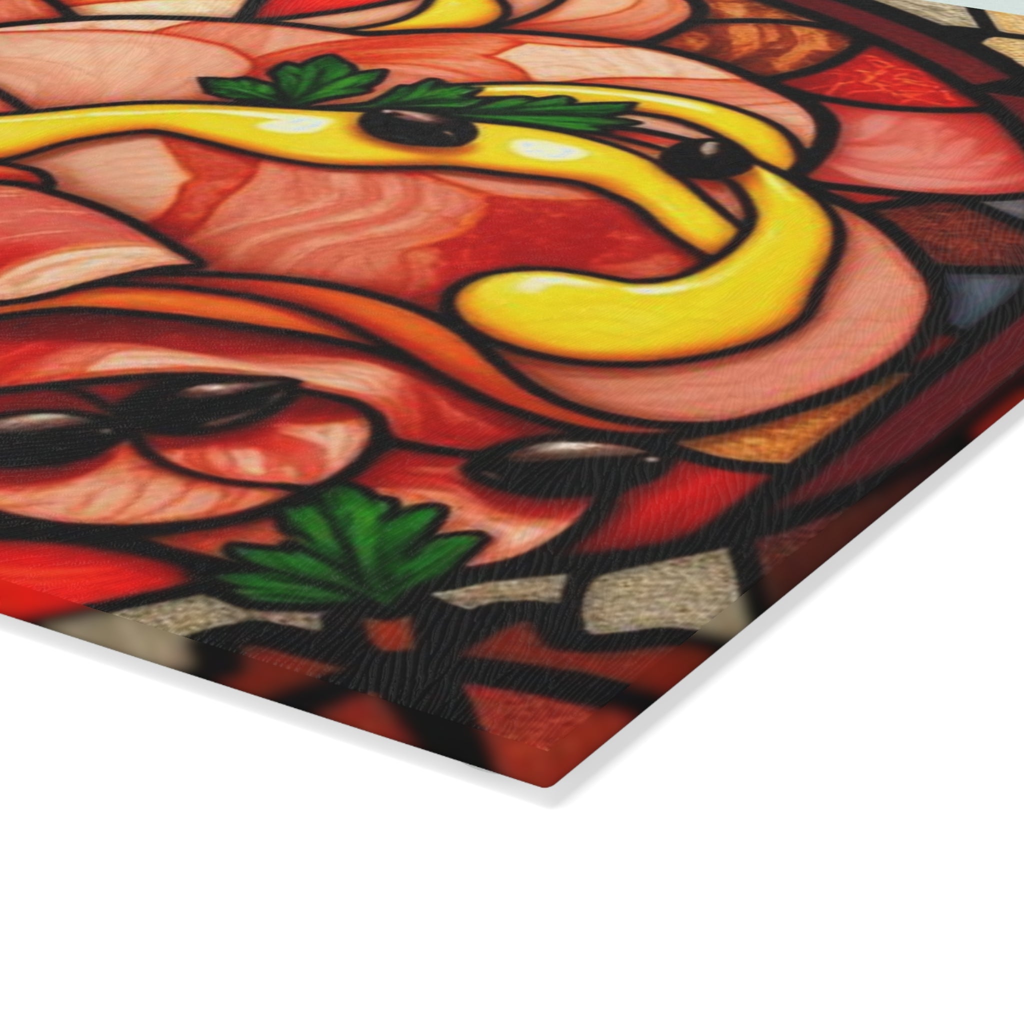 Stained Glass Meat Charcuterie Cutting Board - Kitchen Decor & Entertaining Essential