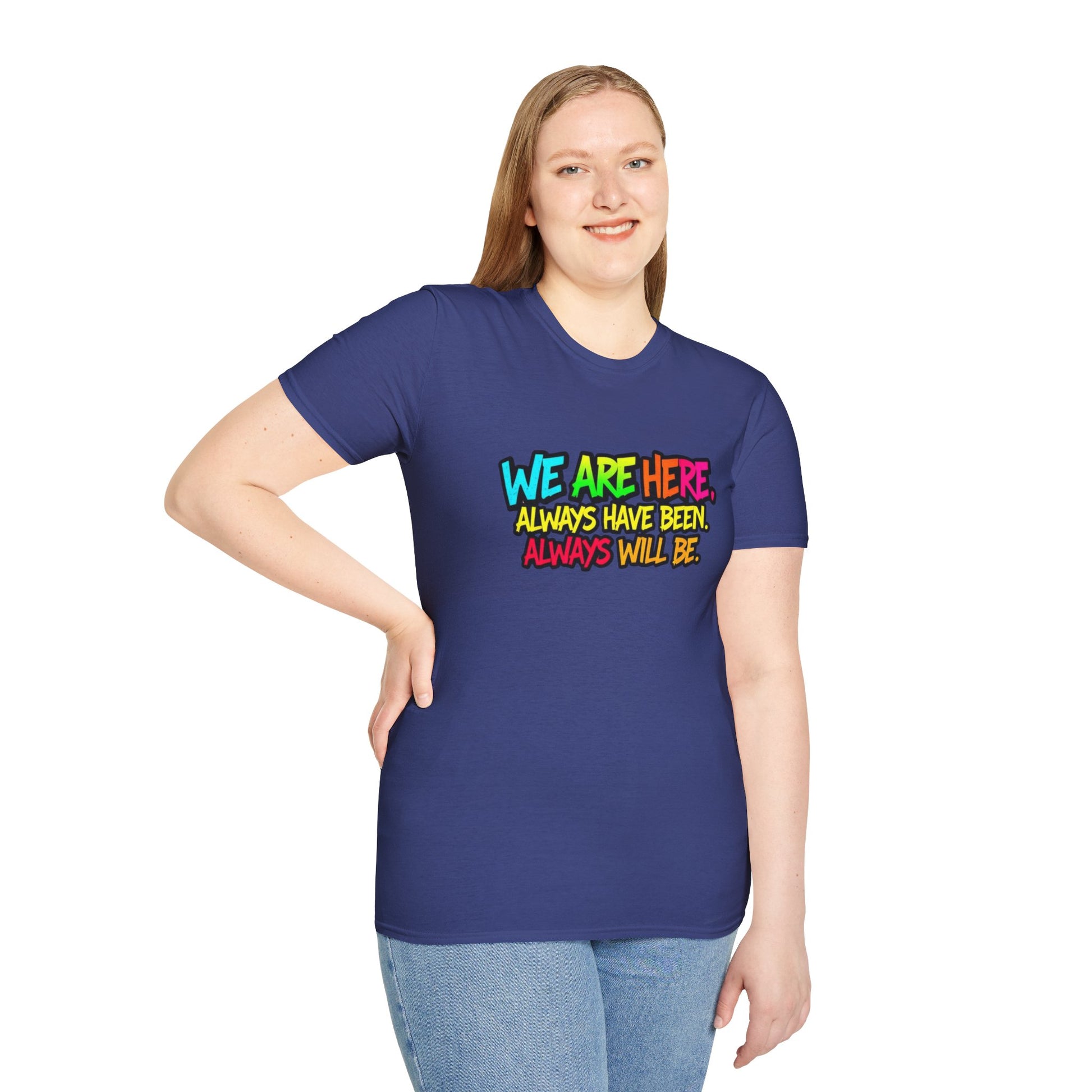 We are WHO We Are Just Leave Us tf Alone Pride Tee