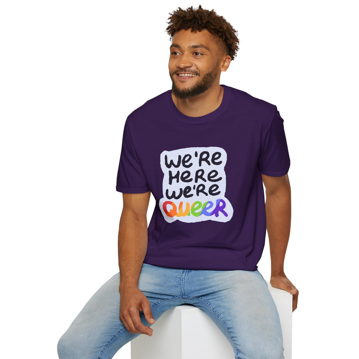 We’re Here We’re Queer Pride Tree Las Vegas T-Shirt
