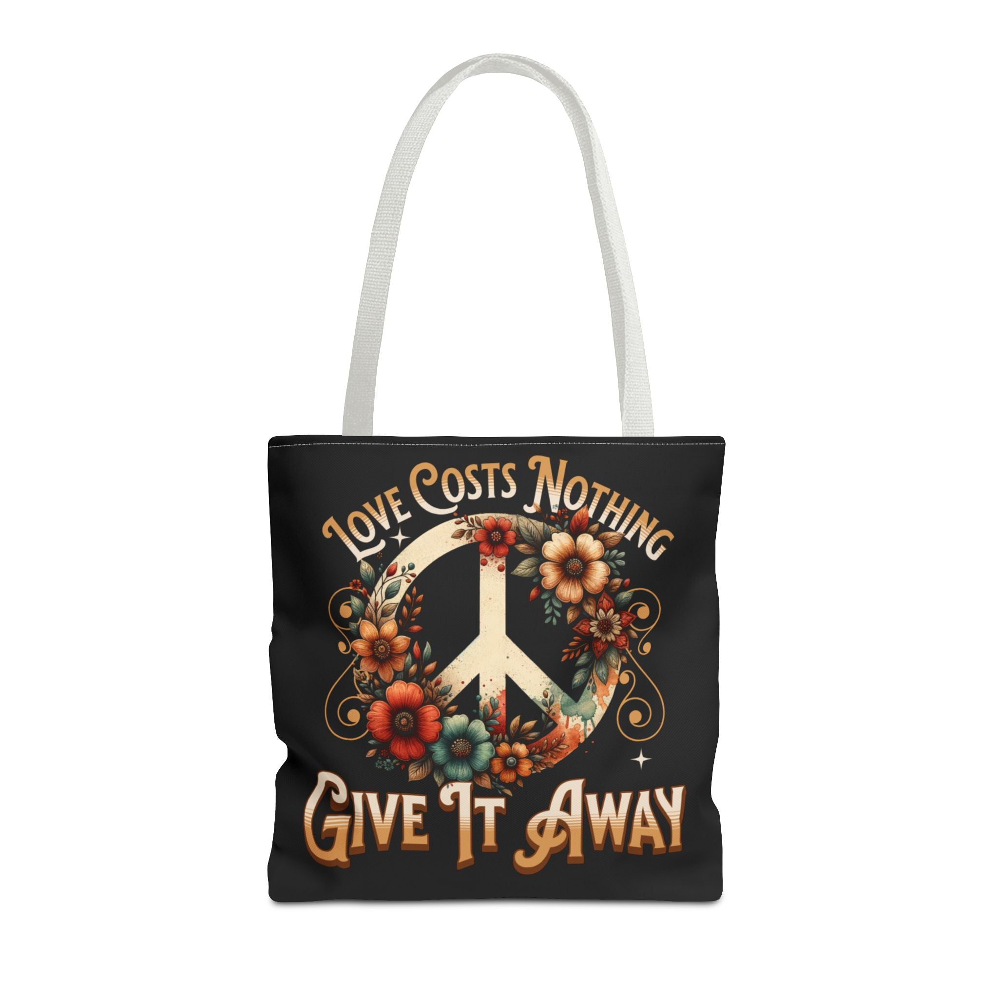 Love Costs Nothing, Give It Away Flag Tote Bag
