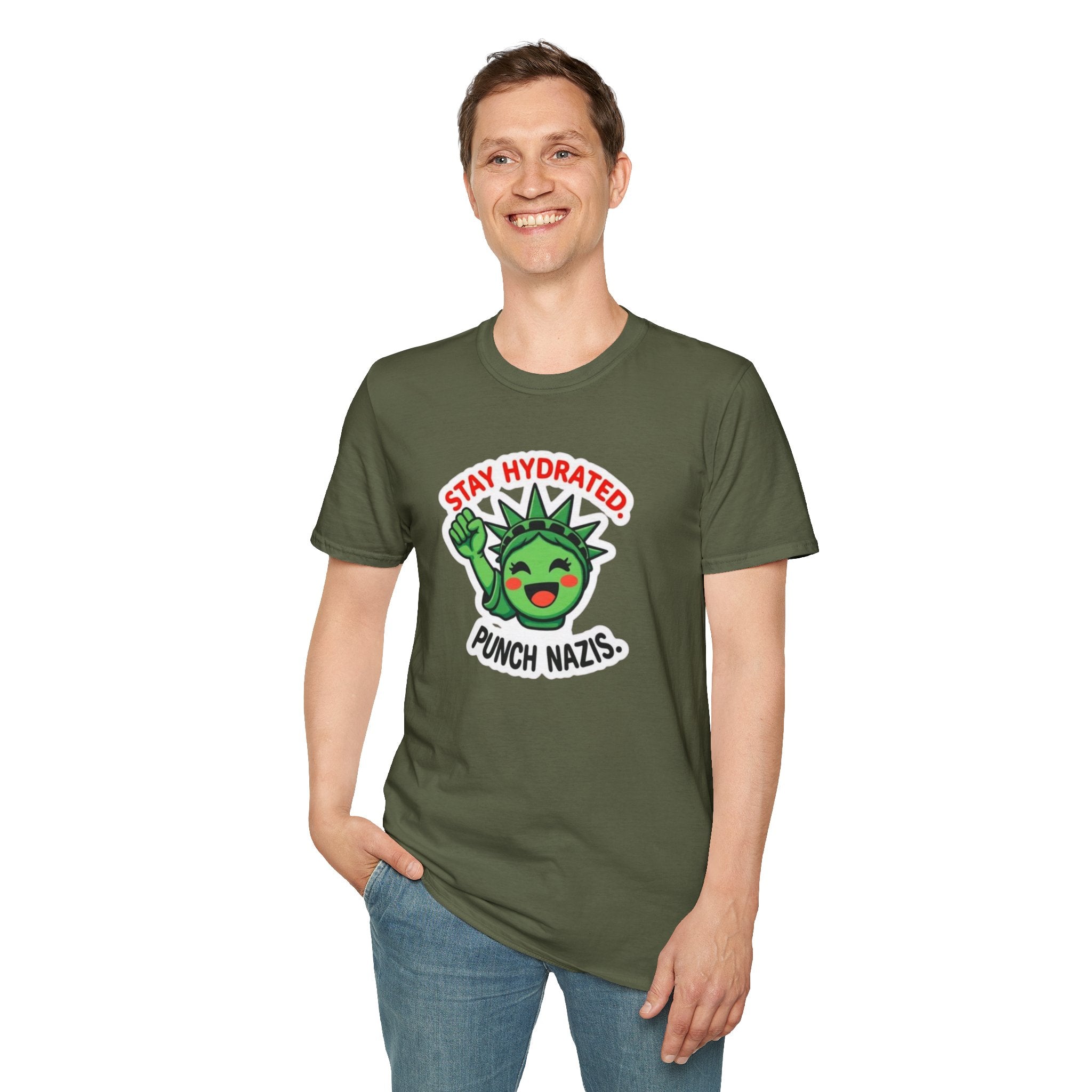 Stay Hydrated, Punch Nazis T-Shirt