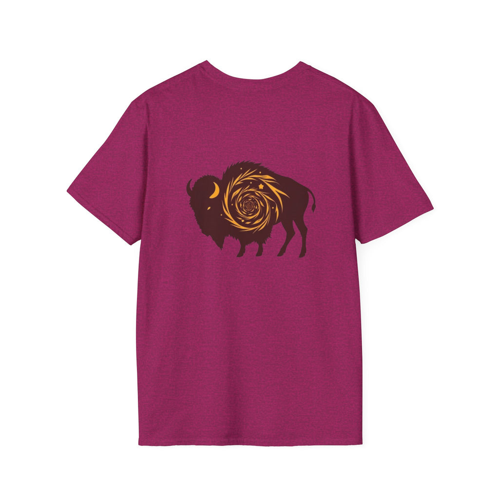 Buffalo Spiral Design Unisex Softstyle T-shirt