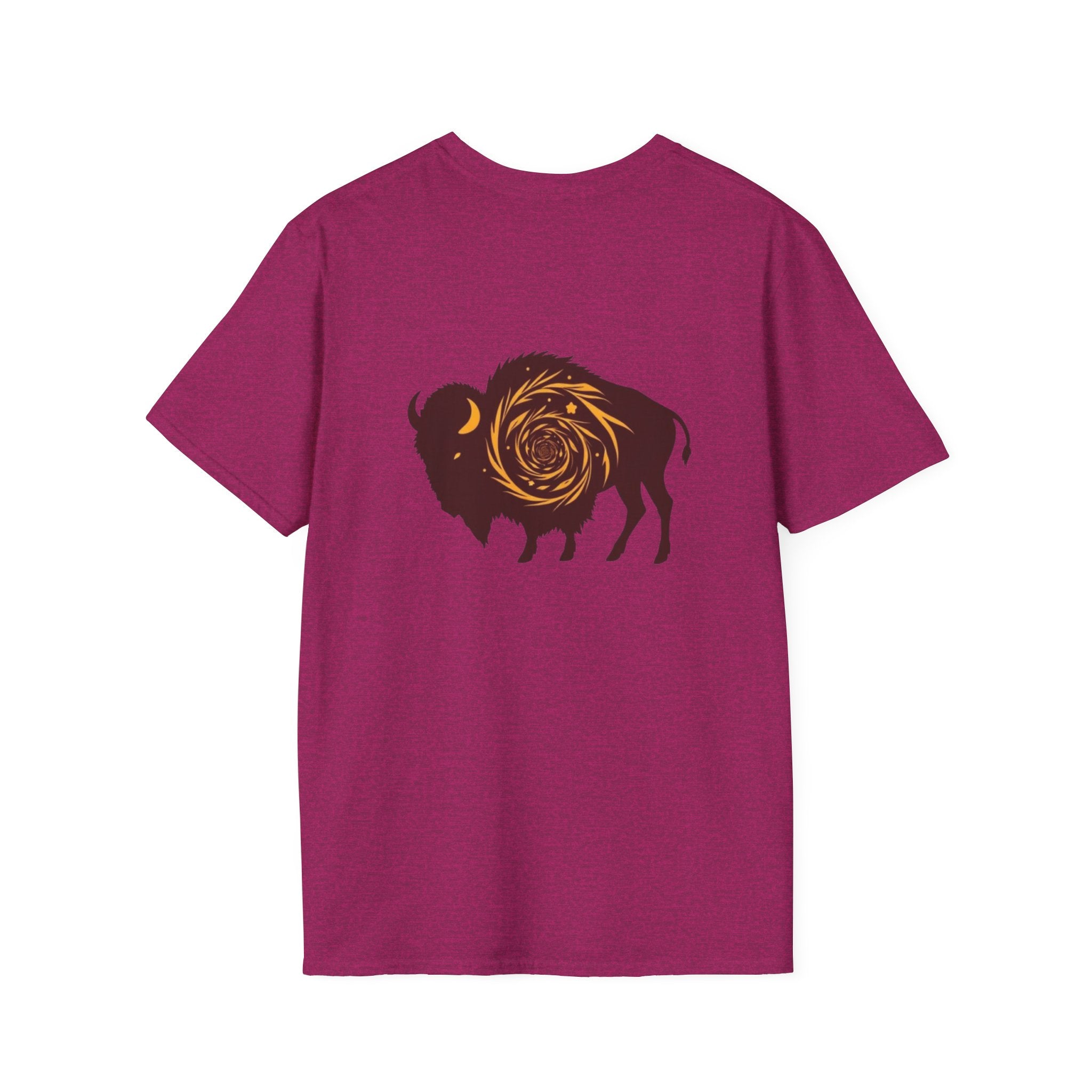 Buffalo Spiral Design Unisex Softstyle T-shirt