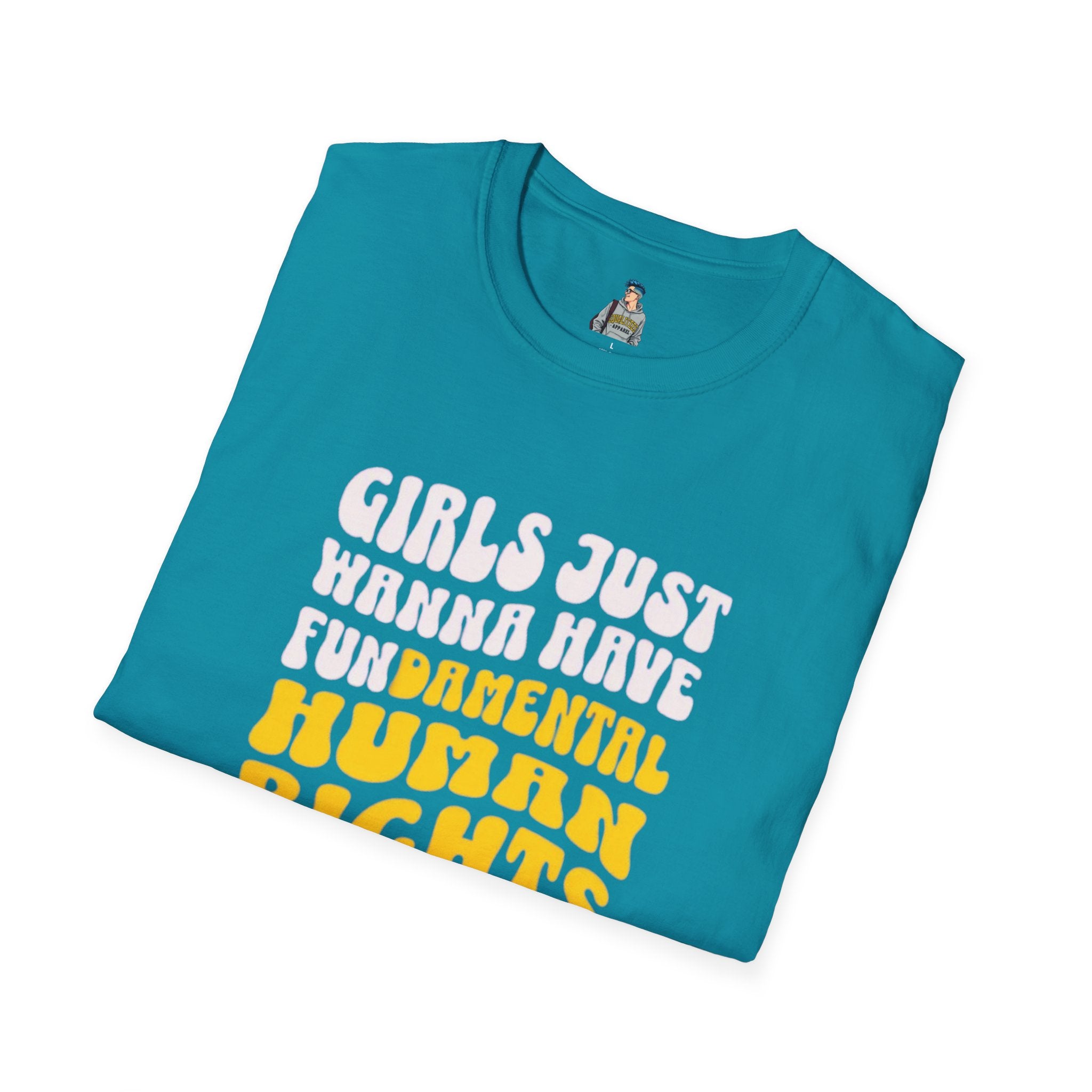 Girls Just Wanna Have Fundamental Human Rights Unisex Softstyle T-Shirt