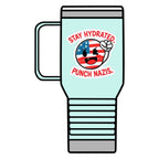 Stay Hydrated, Punch Nazis. Travel Mug - 20oz