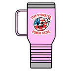 Stay Hydrated, Punch Nazis. Travel Mug - 20oz