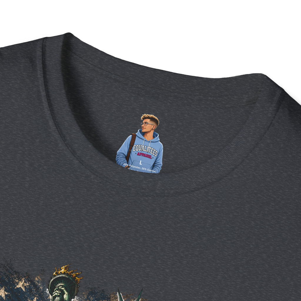 Patriots Don’t Stand For This T-Shirt — Statue of Liberty & Distressed Flag Graphic