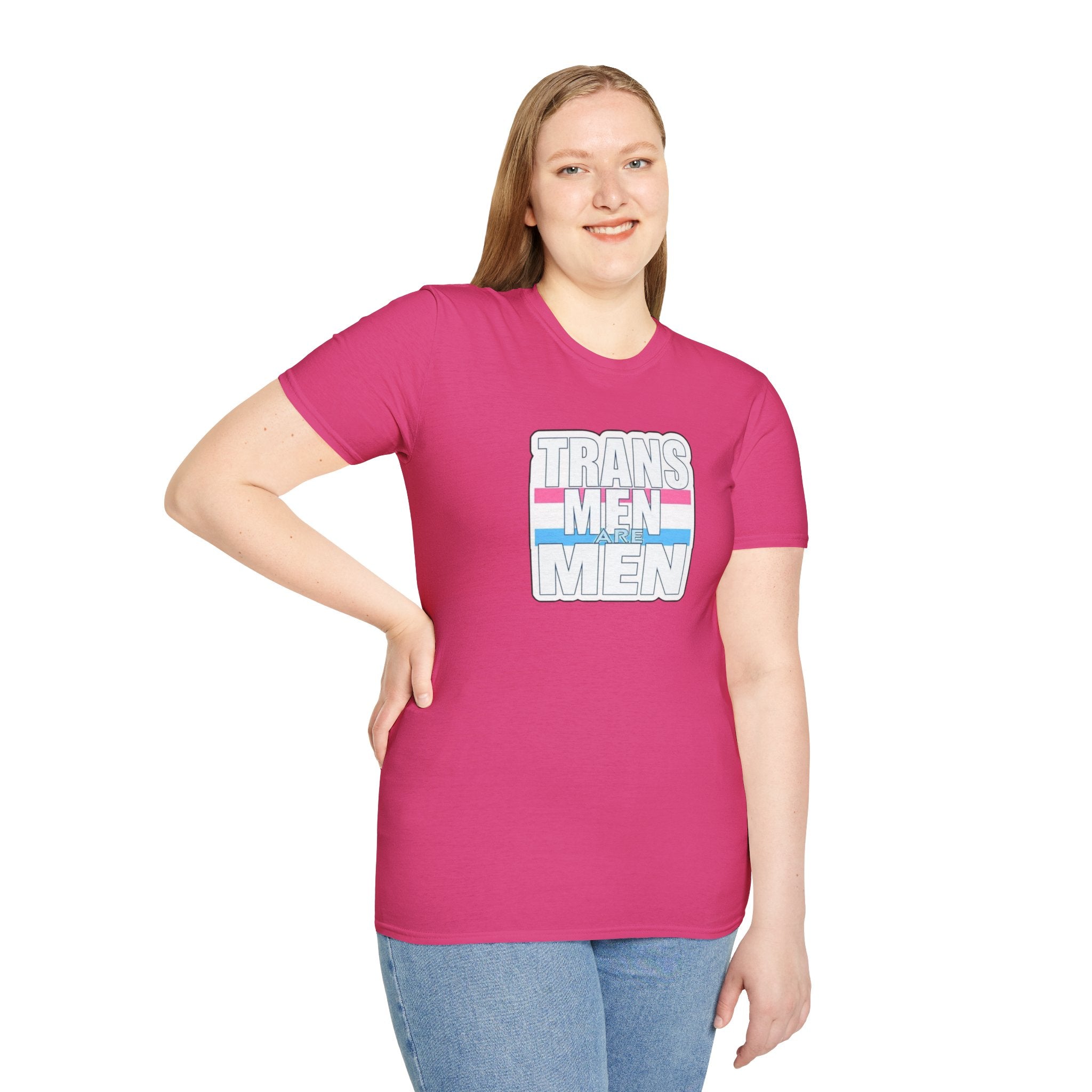 Unisex Softstyle T-Shirt - 'Trans Men Are Men' Statement Tee