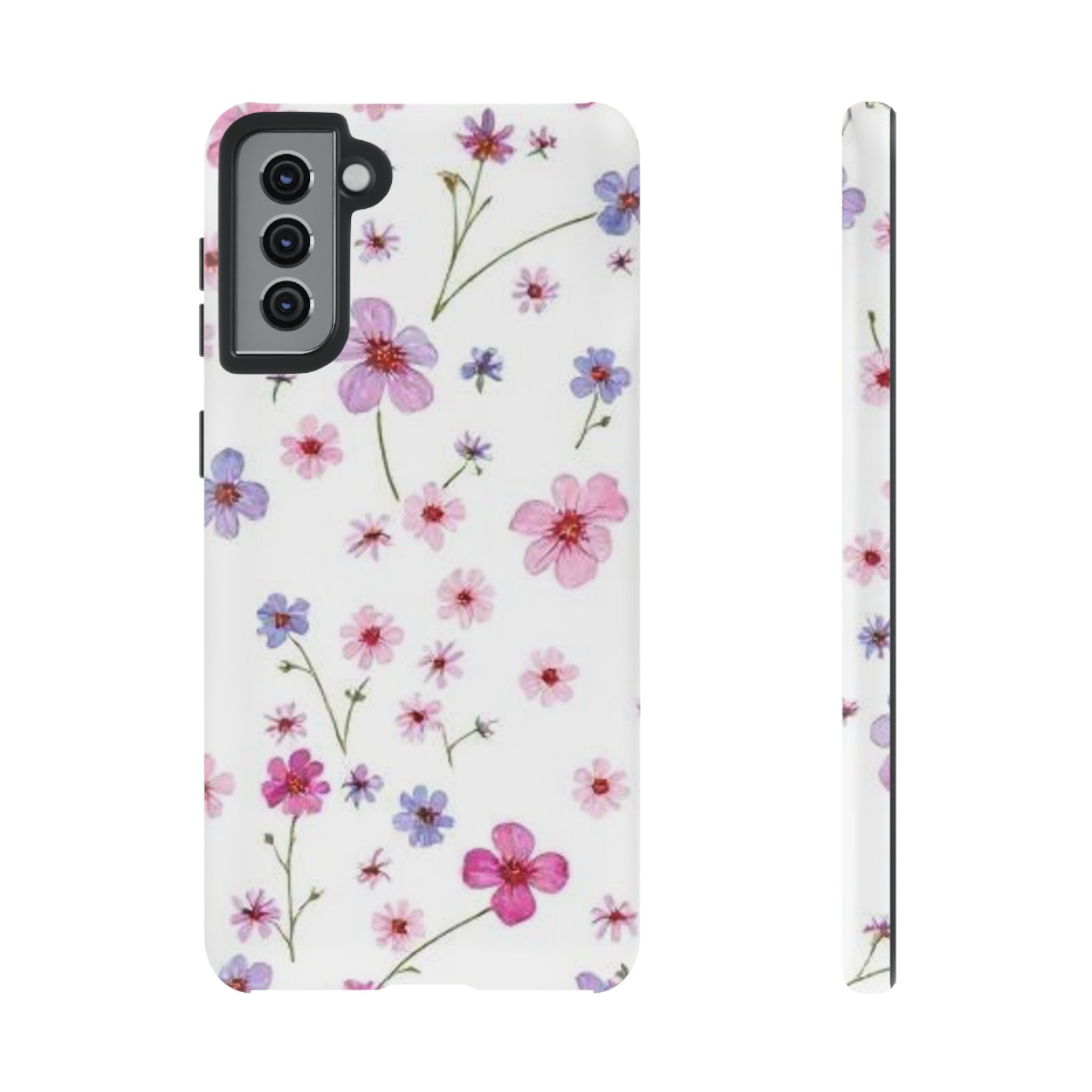 Pink Wildflower Tough Case for Android