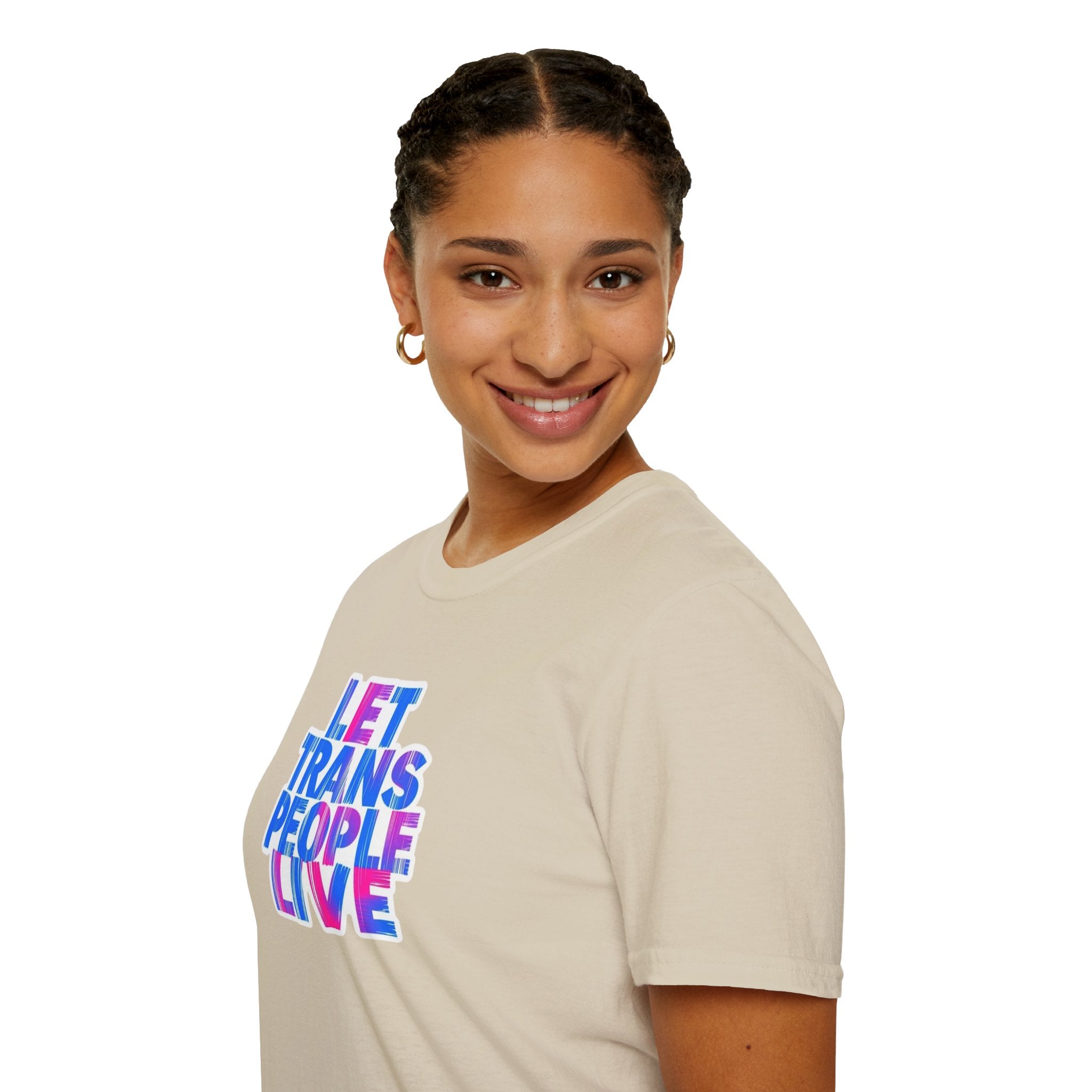 Let Trans People Live Unisex Softstyle T-Shirt