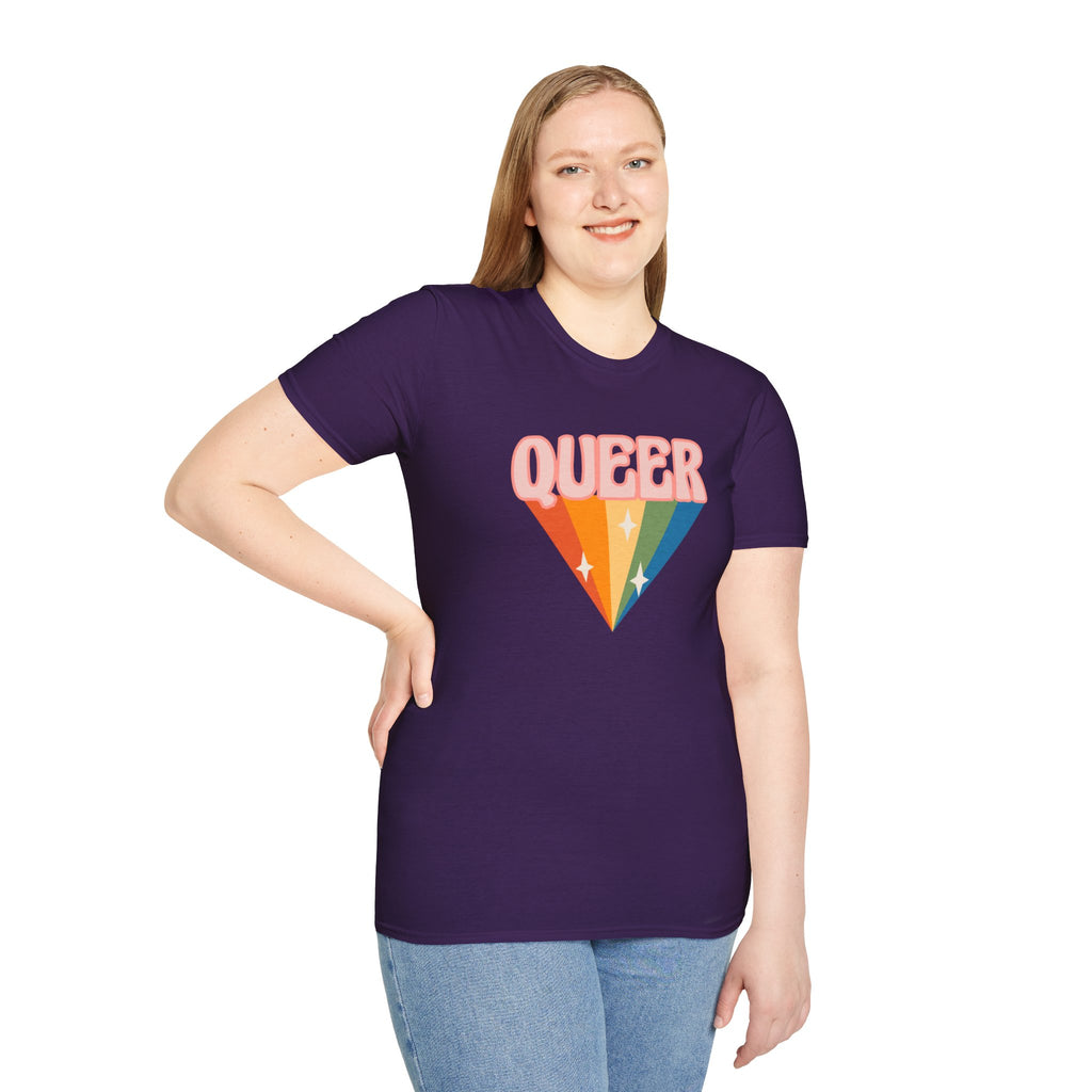 Queer Rainbow Sparkle Pride Tree Las Vegas T-Shirt