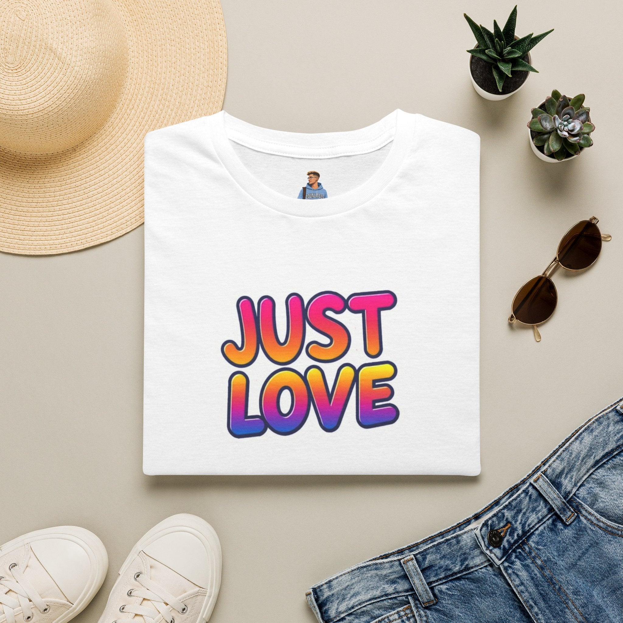 Just Love Unisex Softstyle T-Shirt | Perfect for Pride, Anniversaries, and Everyday Wear