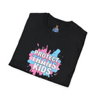 Protect Trans Kids Unisex Softstyle T-Shirt - Supportive LGBTQ+ Apparel