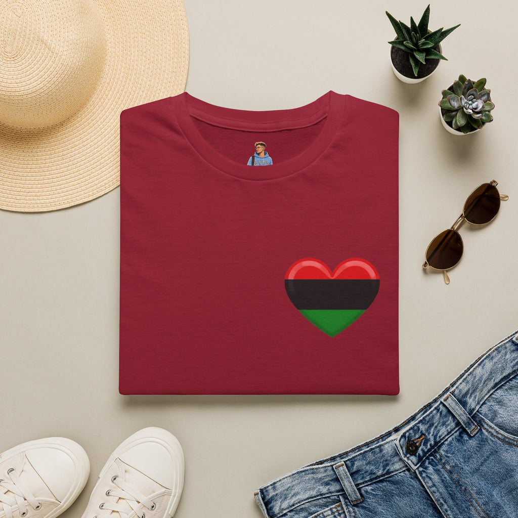 Unity and Heritage Unisex Softstyle T-Shirt with Pan-African Heart