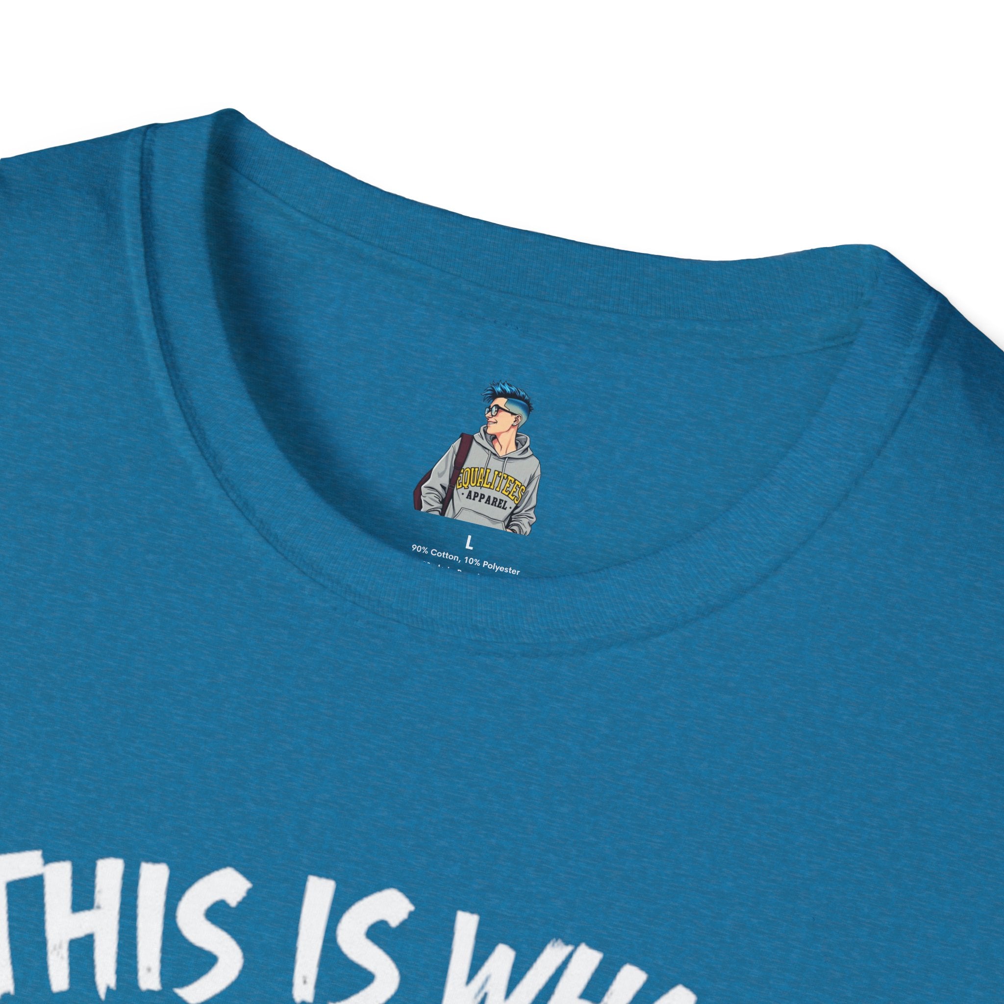 Unisex Softstyle T-Shirt - 'This is what not giving a Sh*t about what you think looks like