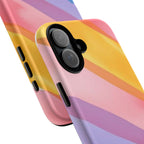 Colorful Diagonal Watercolor Tough Phone Case for iPhone