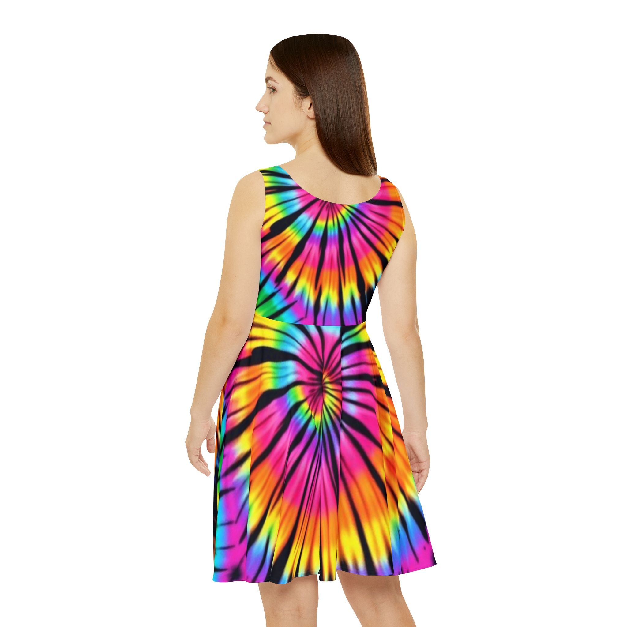 Tie-Dye Skater Dress - Perfect for Summer Outings & Festivals