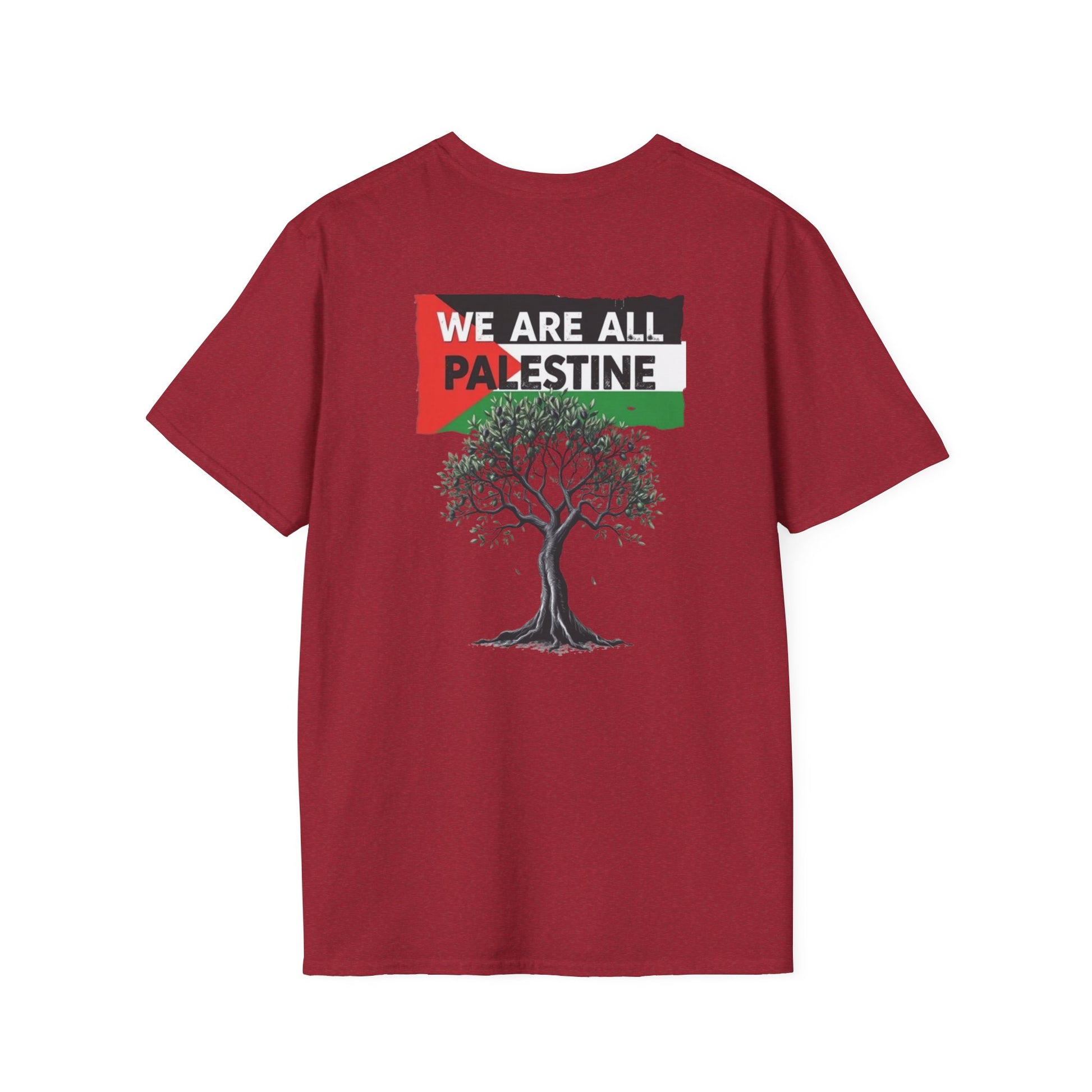 Unisex Softstyle T-Shirt: Stand with Gaza & We Are All Palestine Graphic Tee