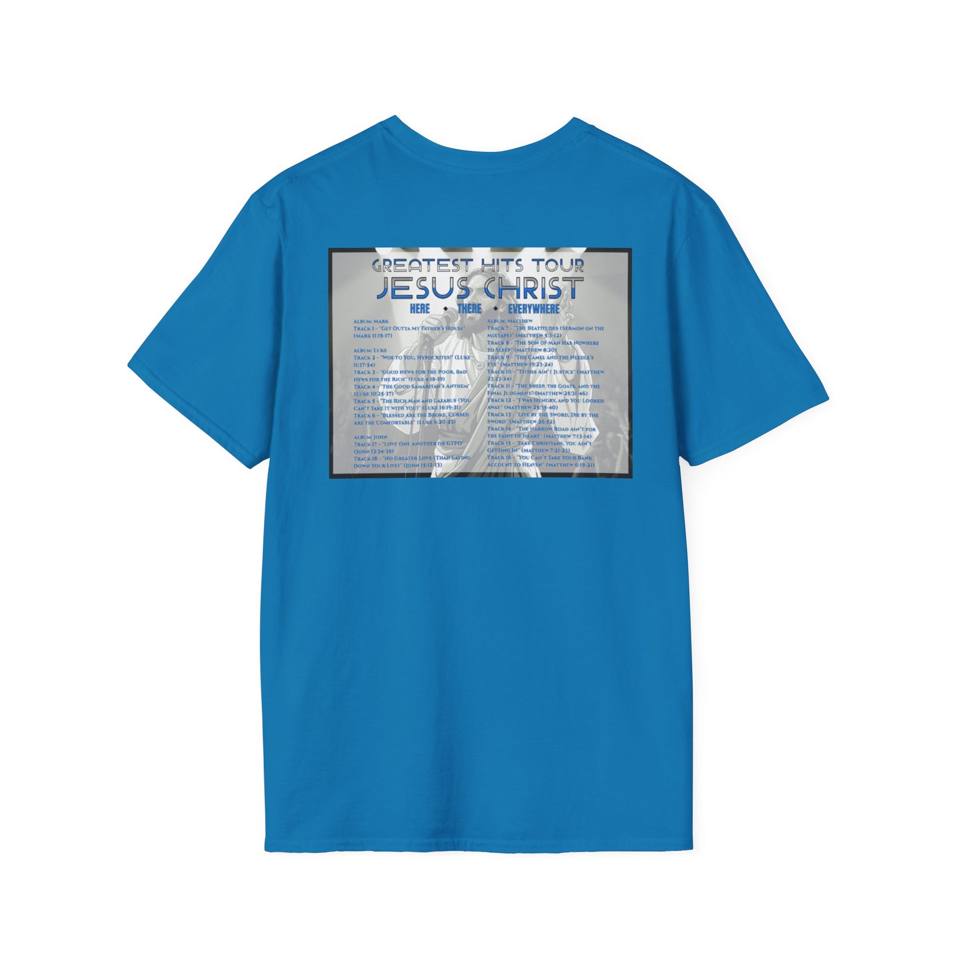 Unisex Softstyle T-Shirt - Jesus Christ Greatest Hits Tour Tee