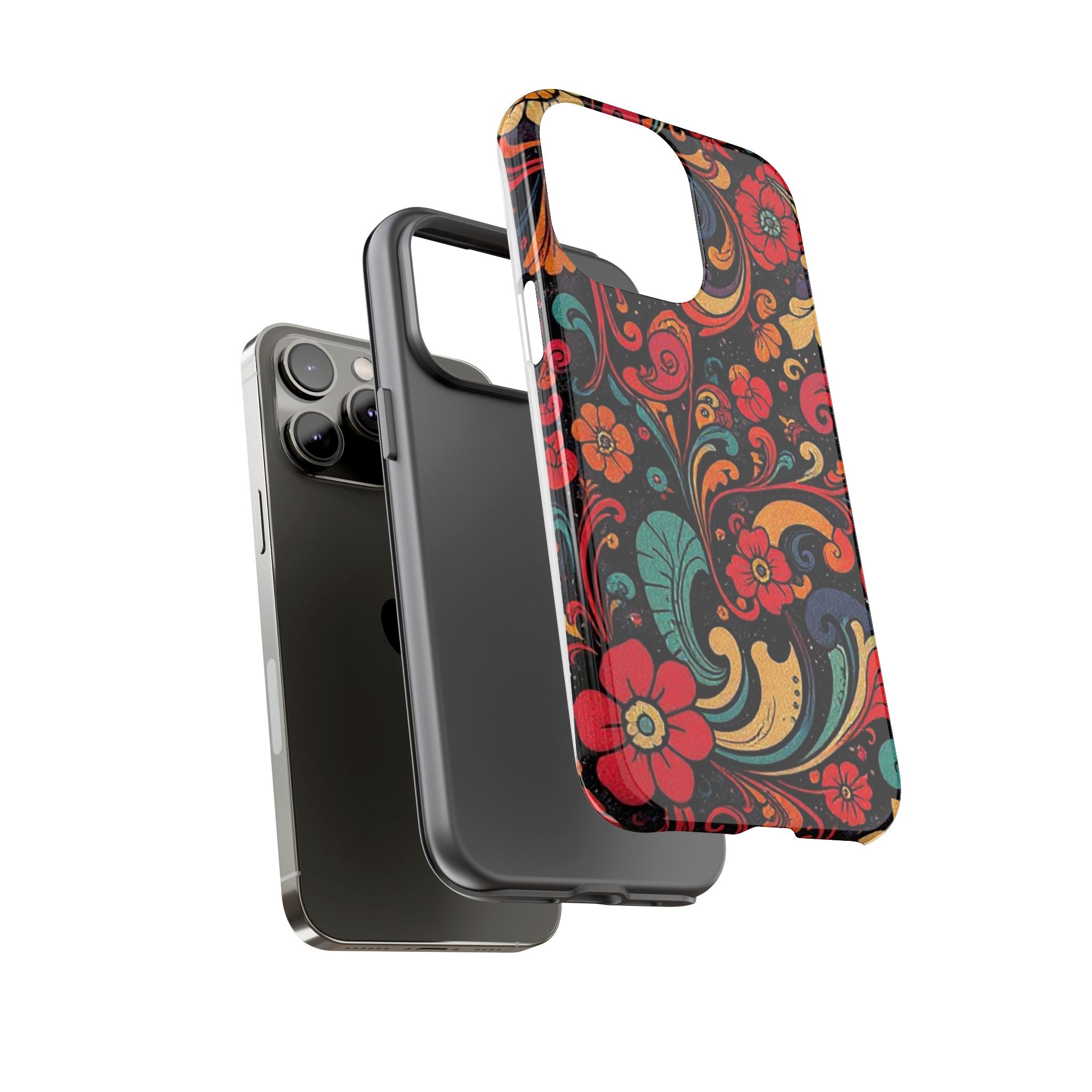 Floral Paisley Tough Case for iPhone — Vibrant Protective Phone Cover