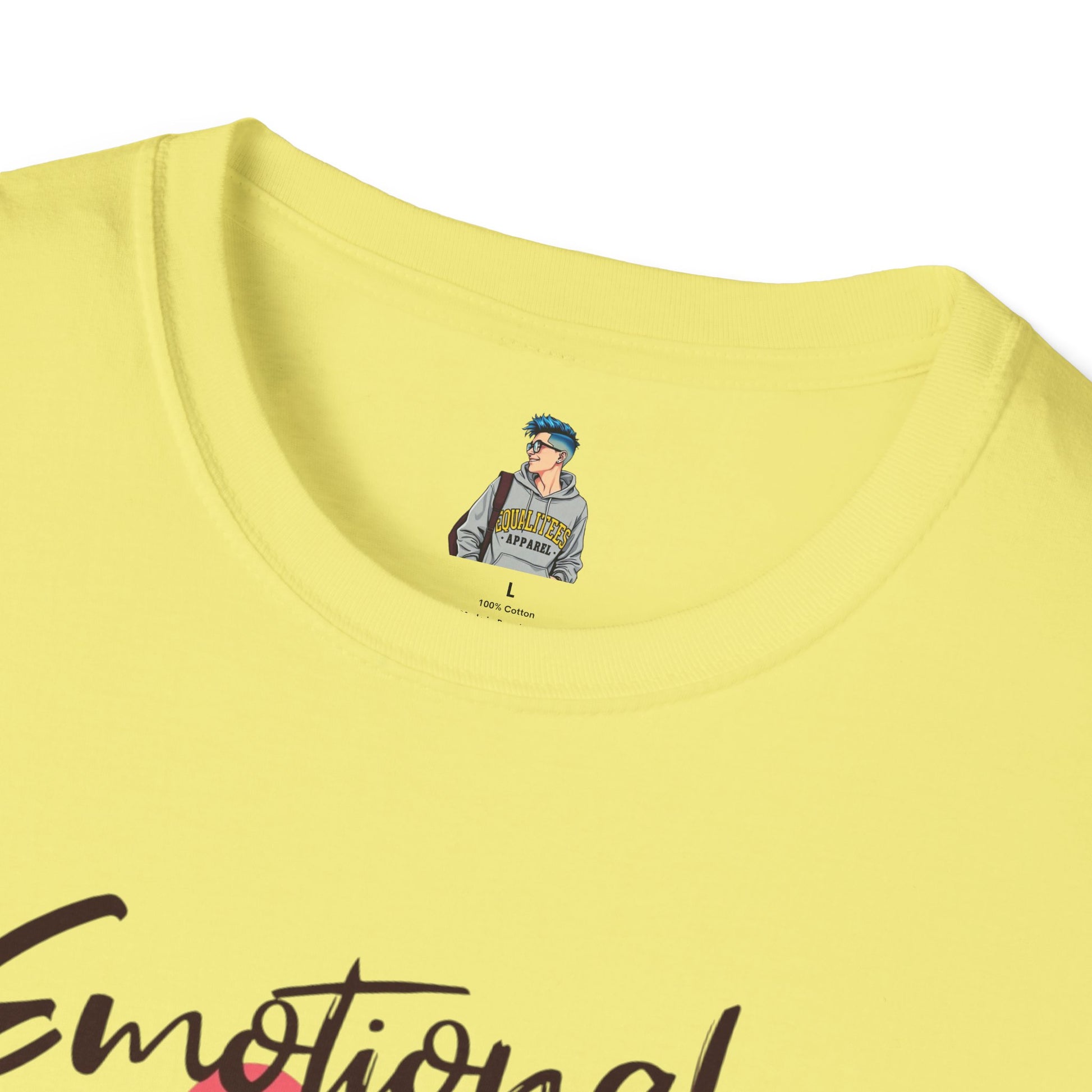 Emotional Support Human Unisex Softstyle T-Shirt