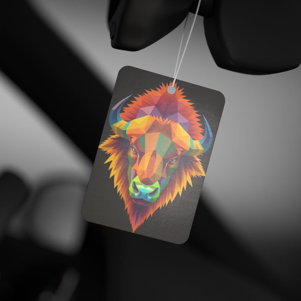 Fractal Bison Design - Car Air Freshener - Eclectic and Aromatic