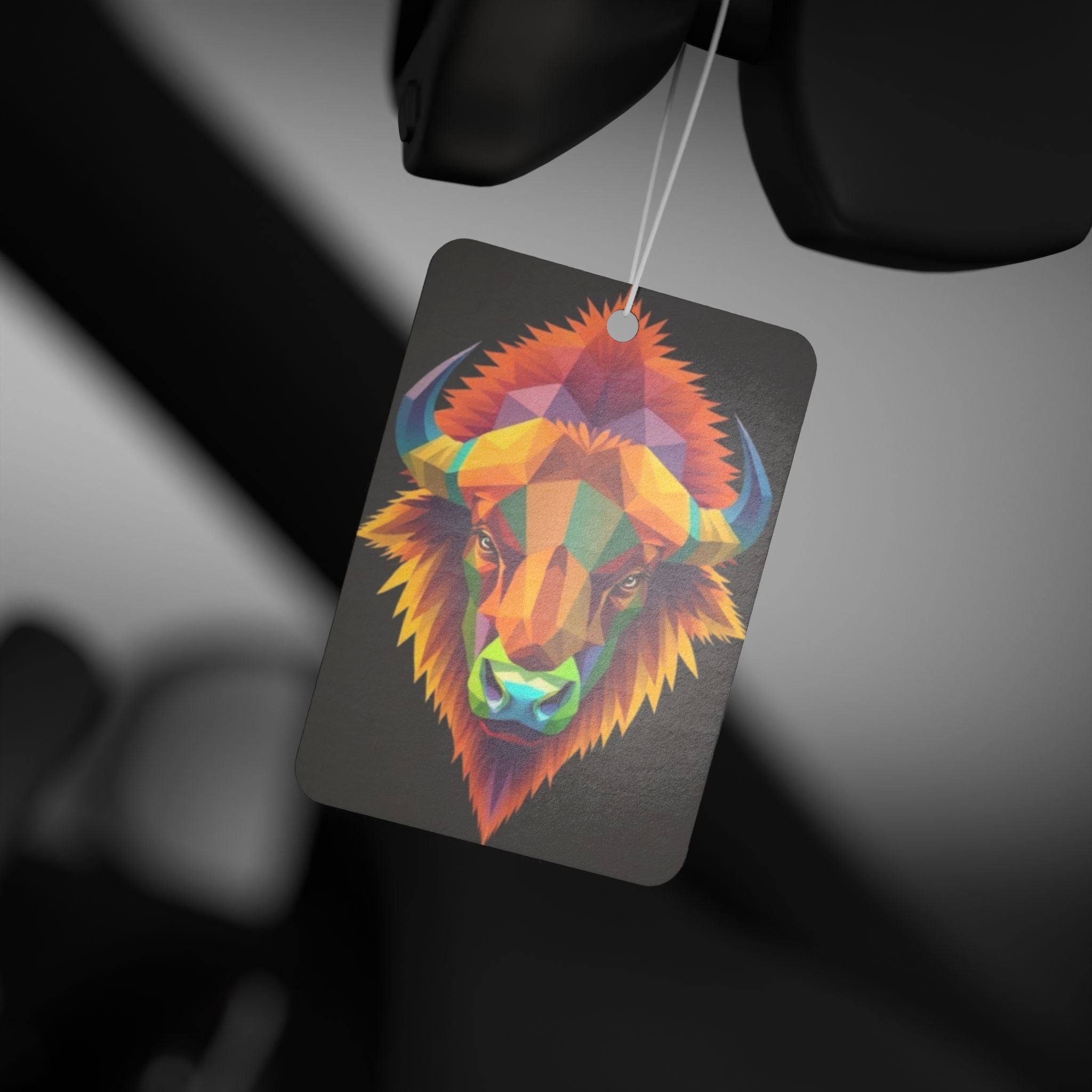 Fractal Bison Design - Car Air Freshener - Eclectic and Aromatic