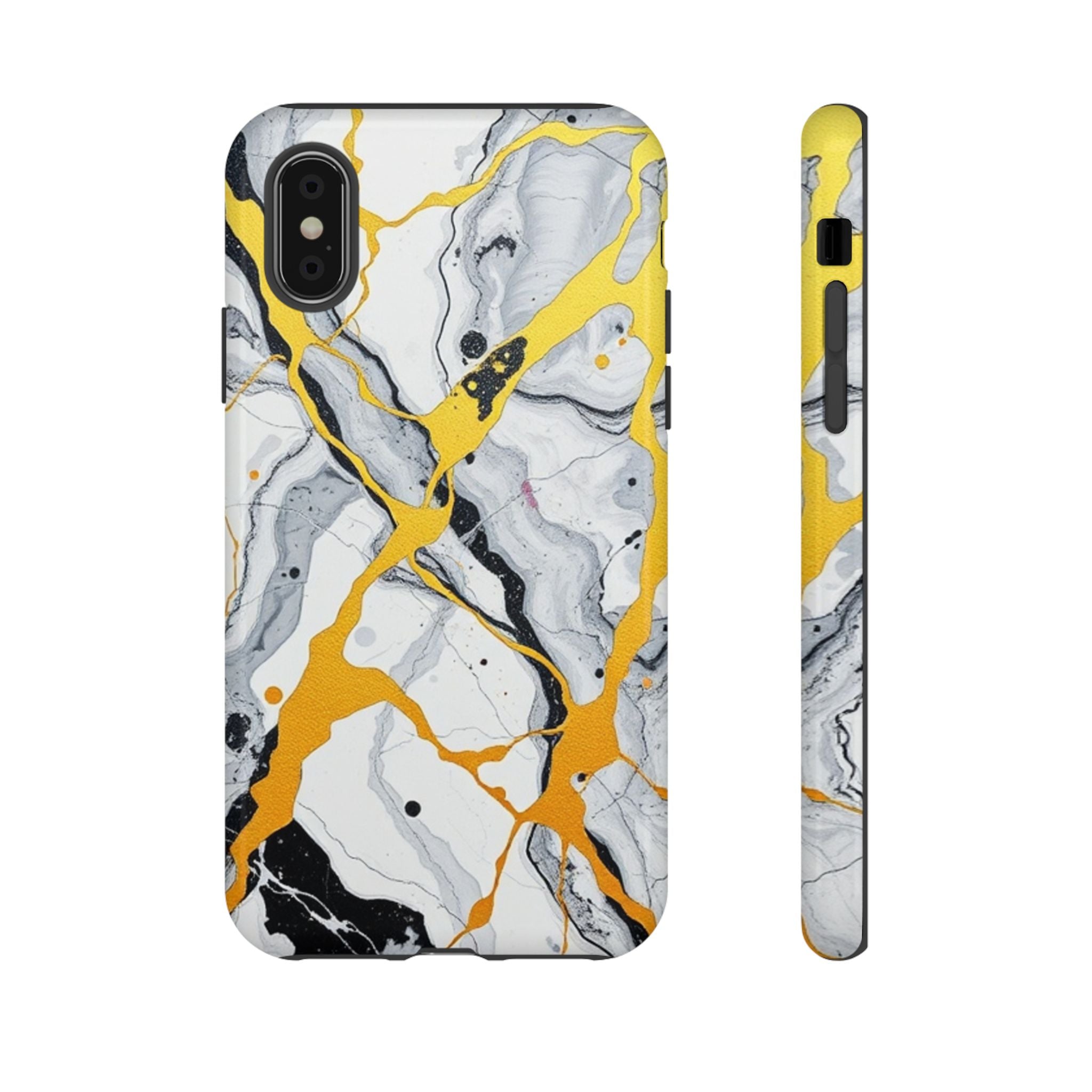 Beautiful Marble and Gold Design Tough Cases For Android & iPhone