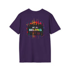 LGBTQ+ Pride Unisex T-Shirt - "Hate Never Made Anyone Less Queer" & "We All Belong" Design