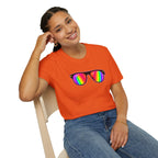 Rainbow Sunglasses Unisex t-shirt