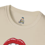 Pride Love Unisex Softstyle T-Shirt | LGBTQ+ Rainbow Heart Design
