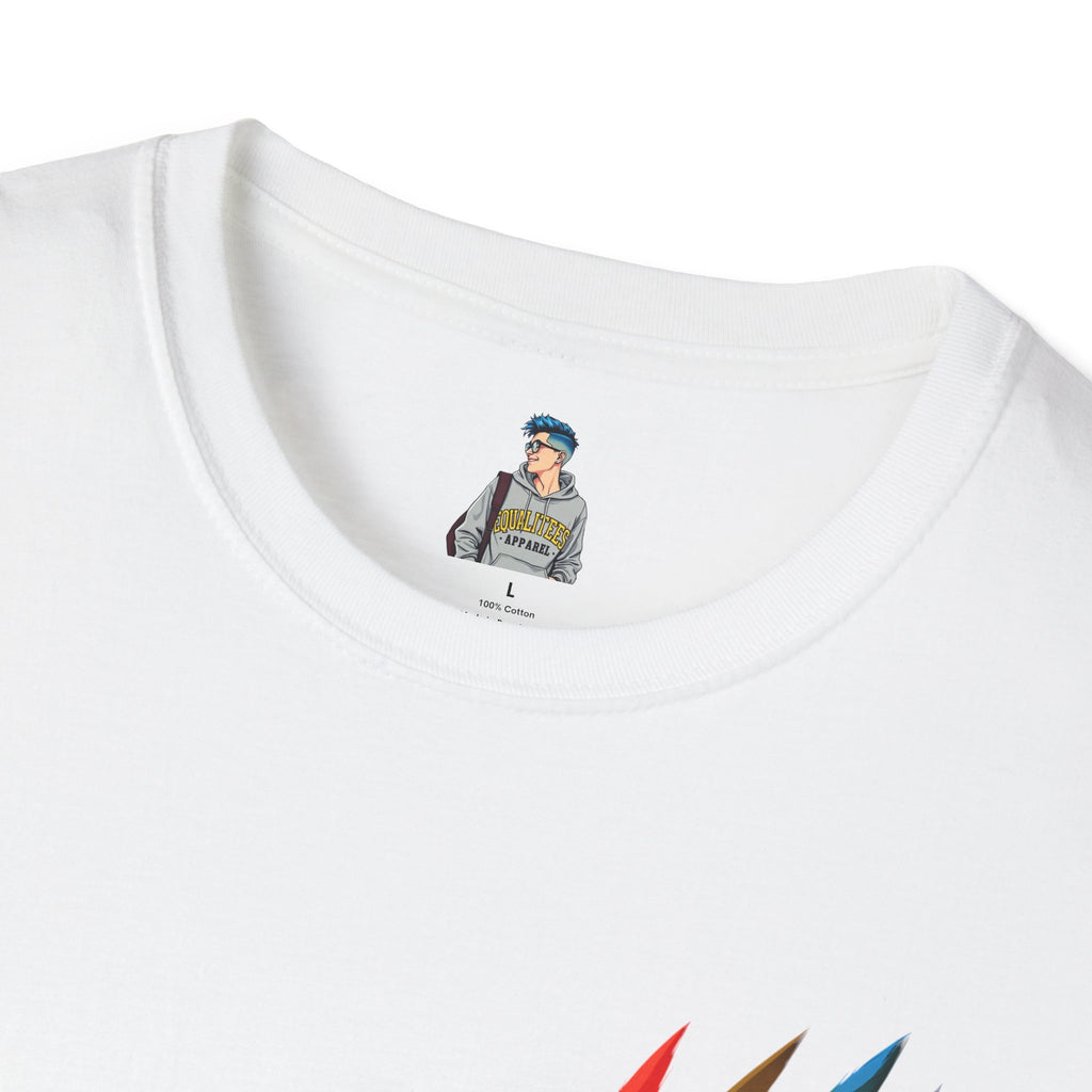 Rainbow Scratch Unisex Softstyle T-Shirt - Casual Comfort for All Occasions