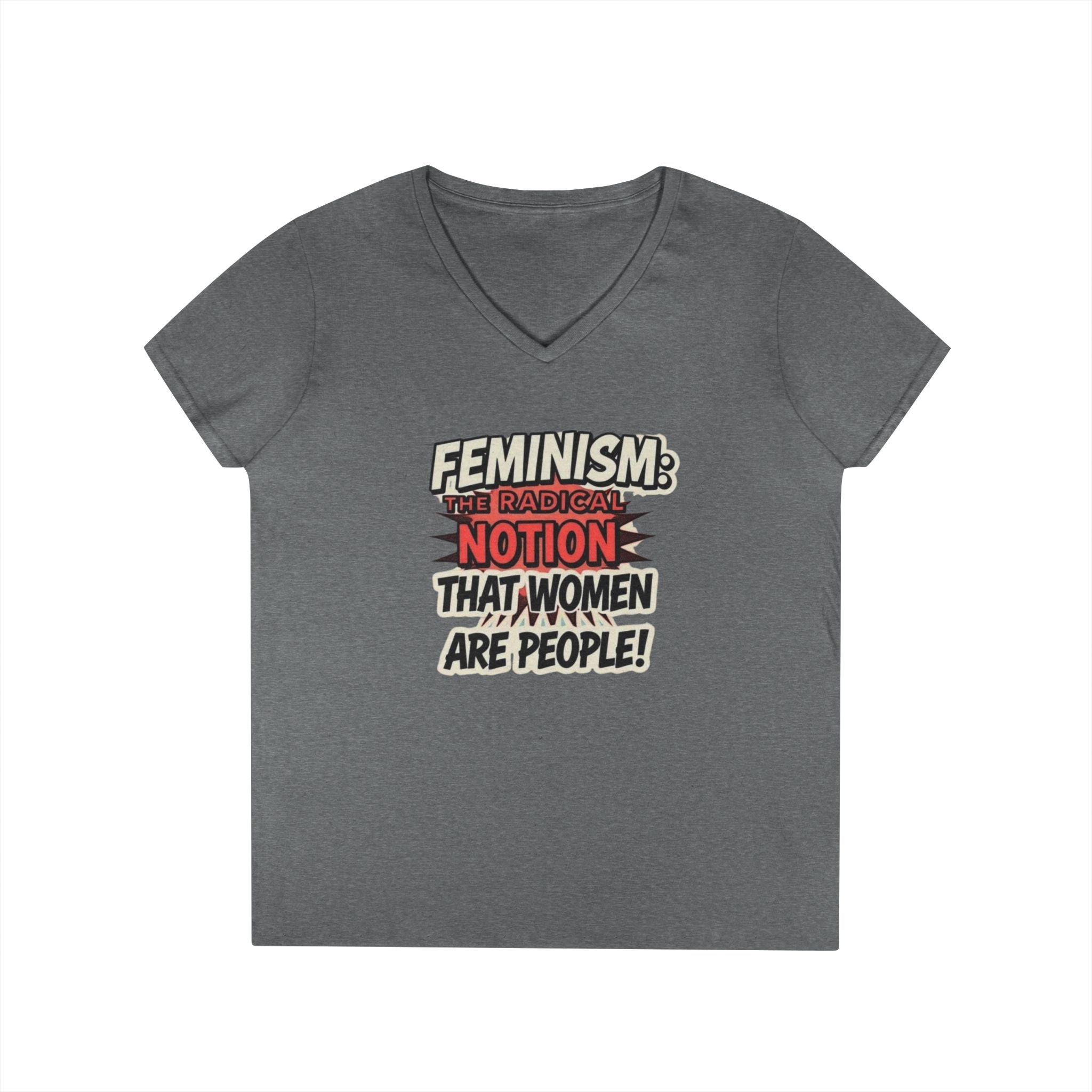 Feminism V-Neck T-Shirt - Empowering Women’s Apparel
