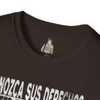 Voting Rights T-Shirt — Spanish "CONOZCA SUS DERECHOS"