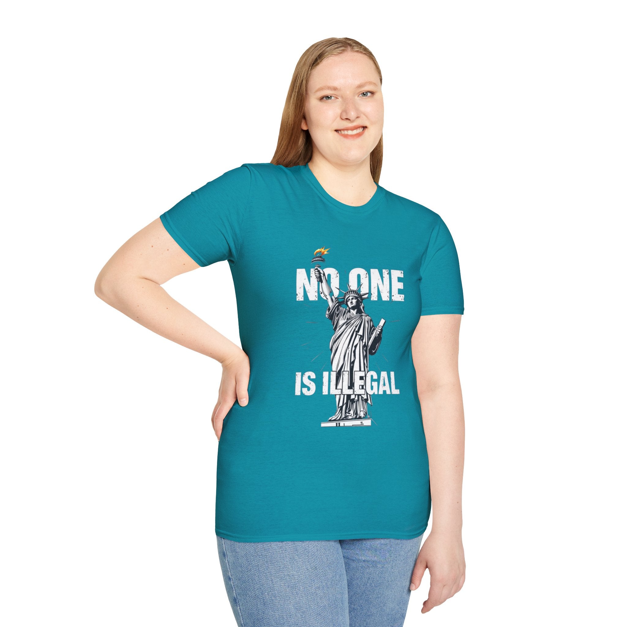 No One Is Illegal Graphic T-shirt