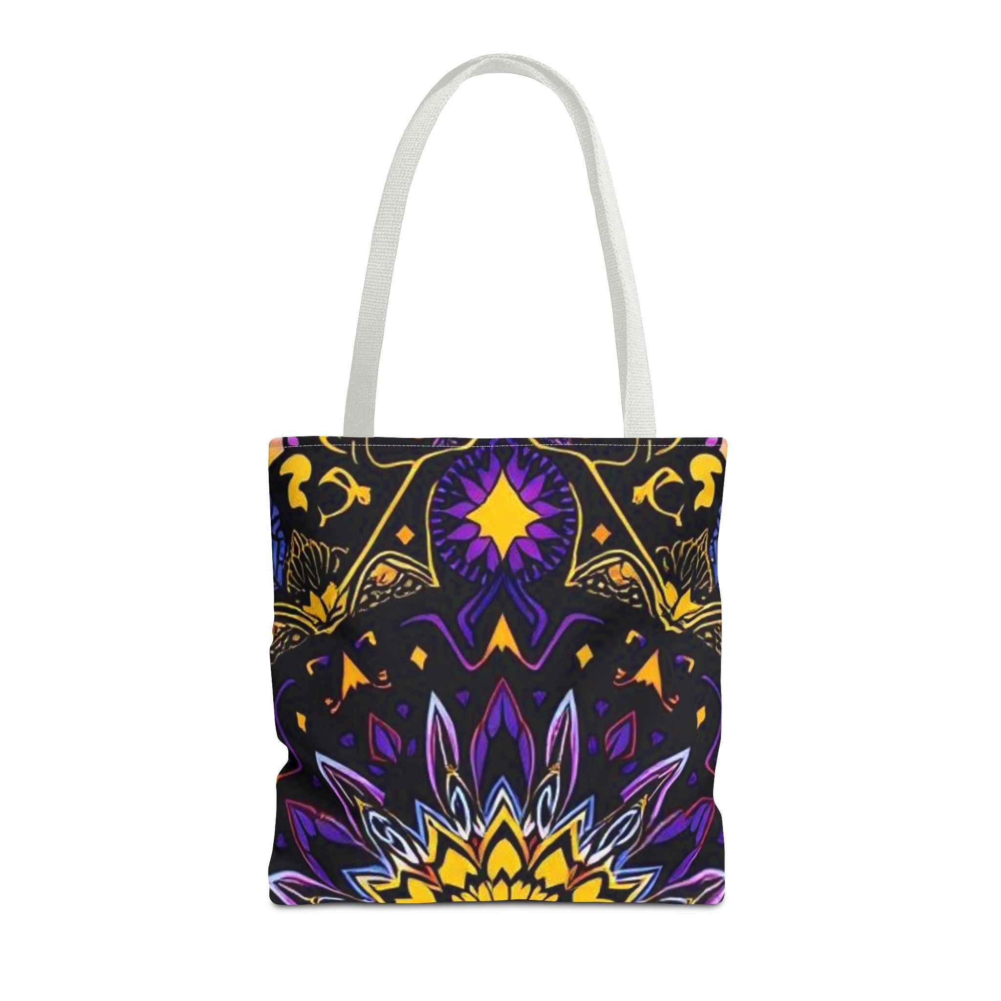 Purple & Yellow Design Tote Bag