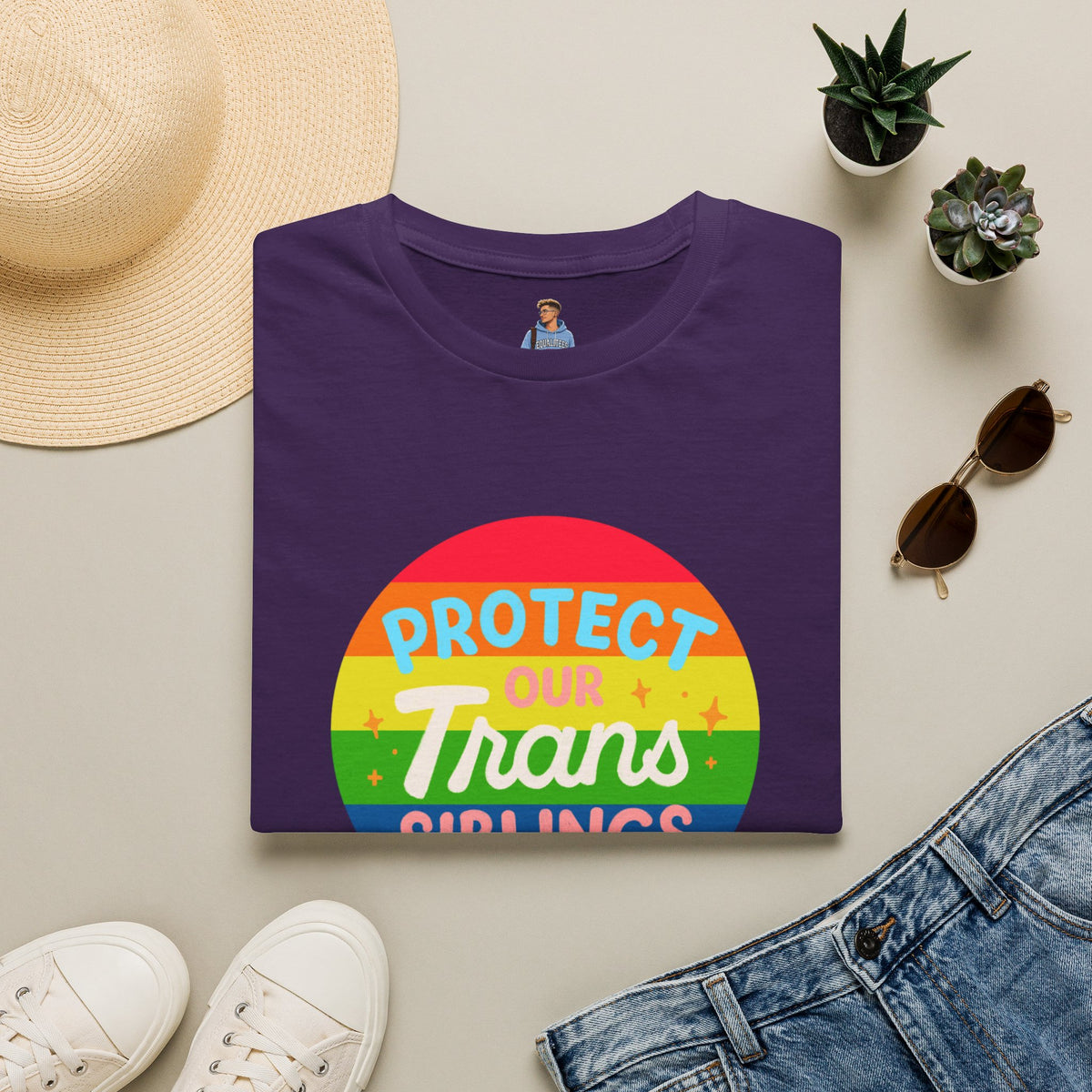 Protect Our Trans Siblings Pride Tree Las Vegas T-Shirt