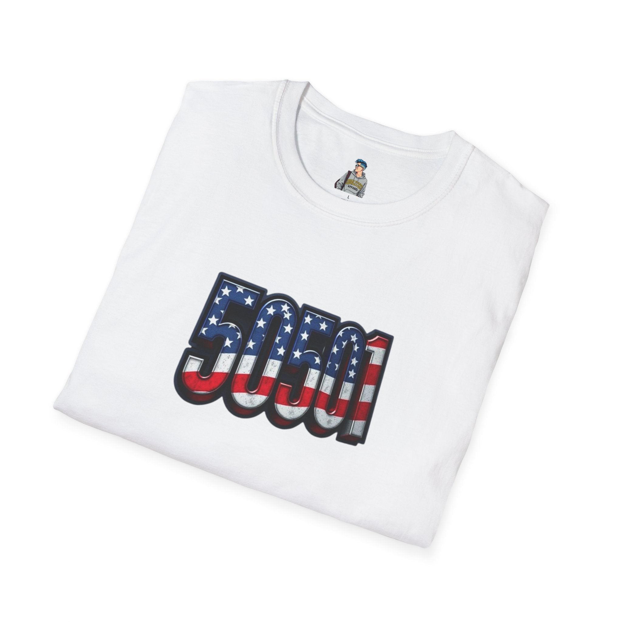 Patriotic Unisex T-Shirt - 50501 We The People Rise - American Flag Design