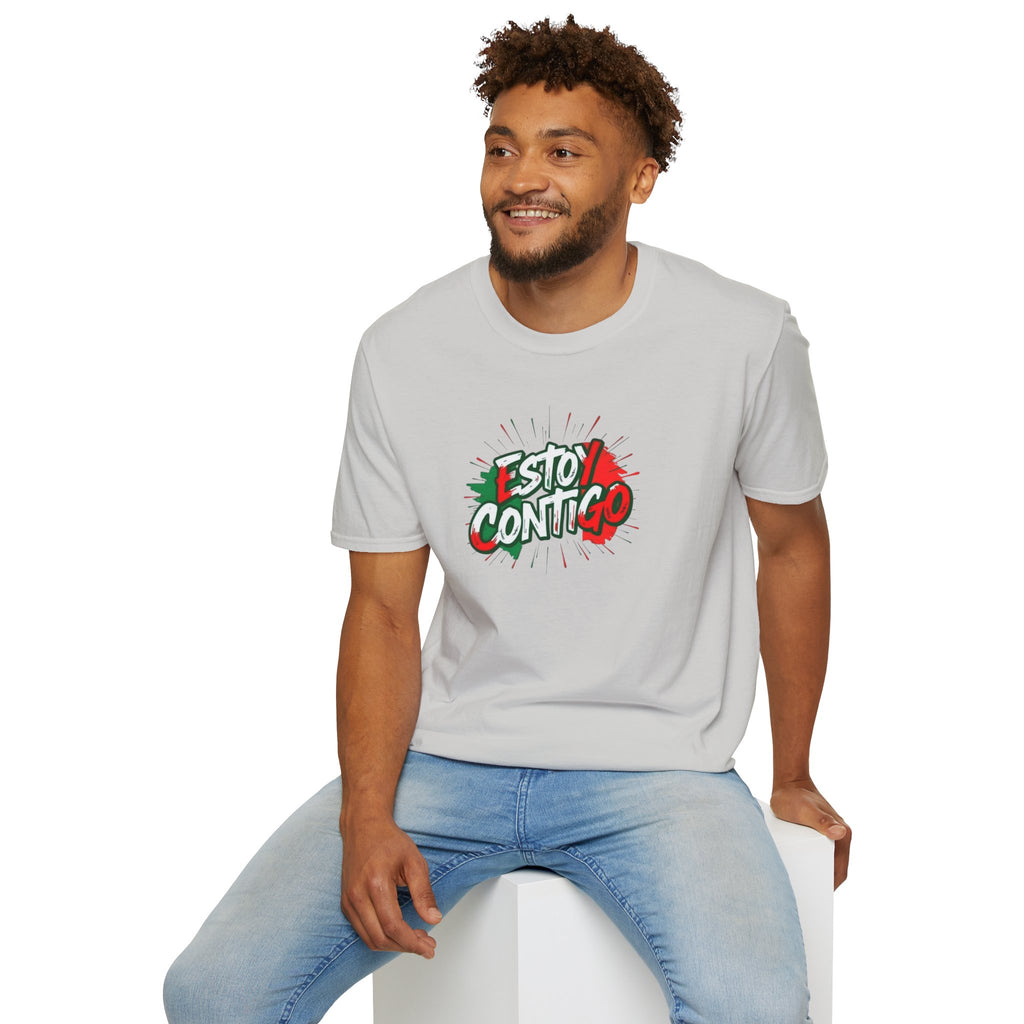 Immigrants Make America Great T-Shirt Estoy Contigo (I Am With You) Unisex Softstyle T-Shirt Classic Protest Tee
