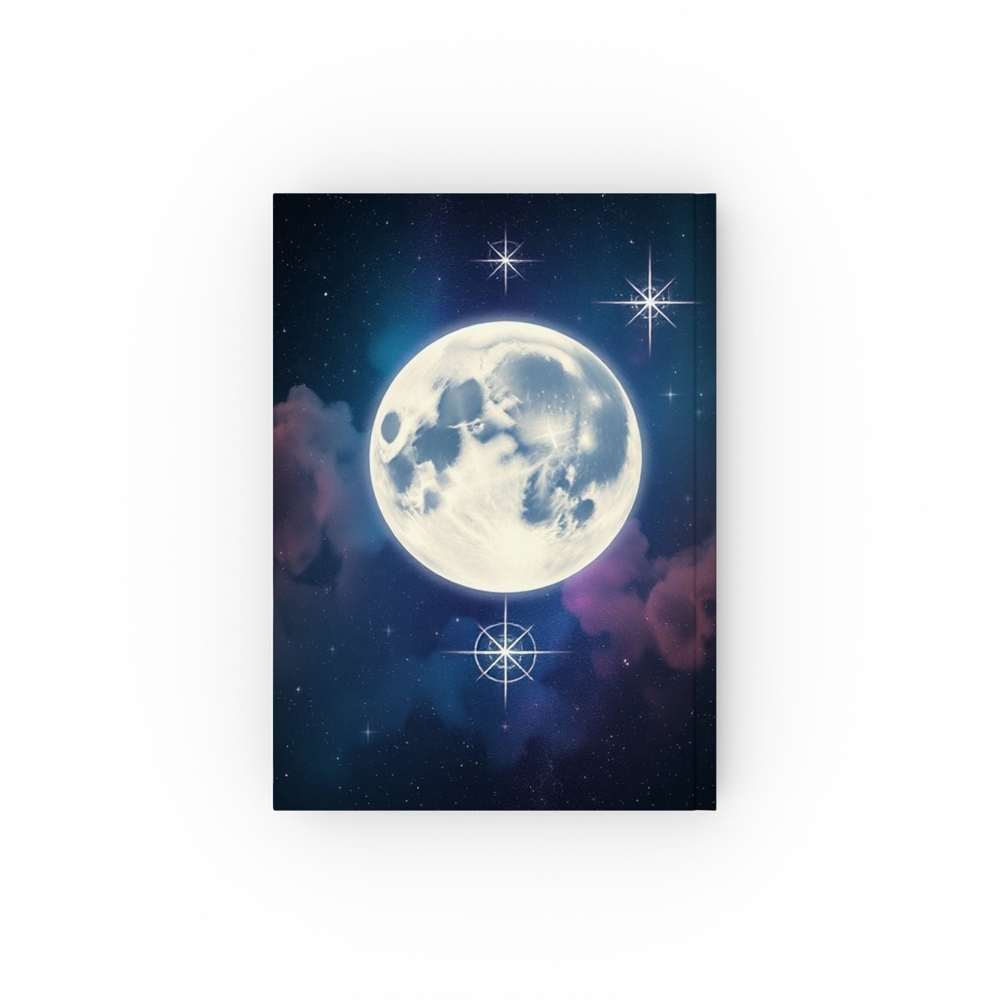 Moon and Stars Hard Backed Journal - Perfect for Gifts, Journaling, and Celebrations