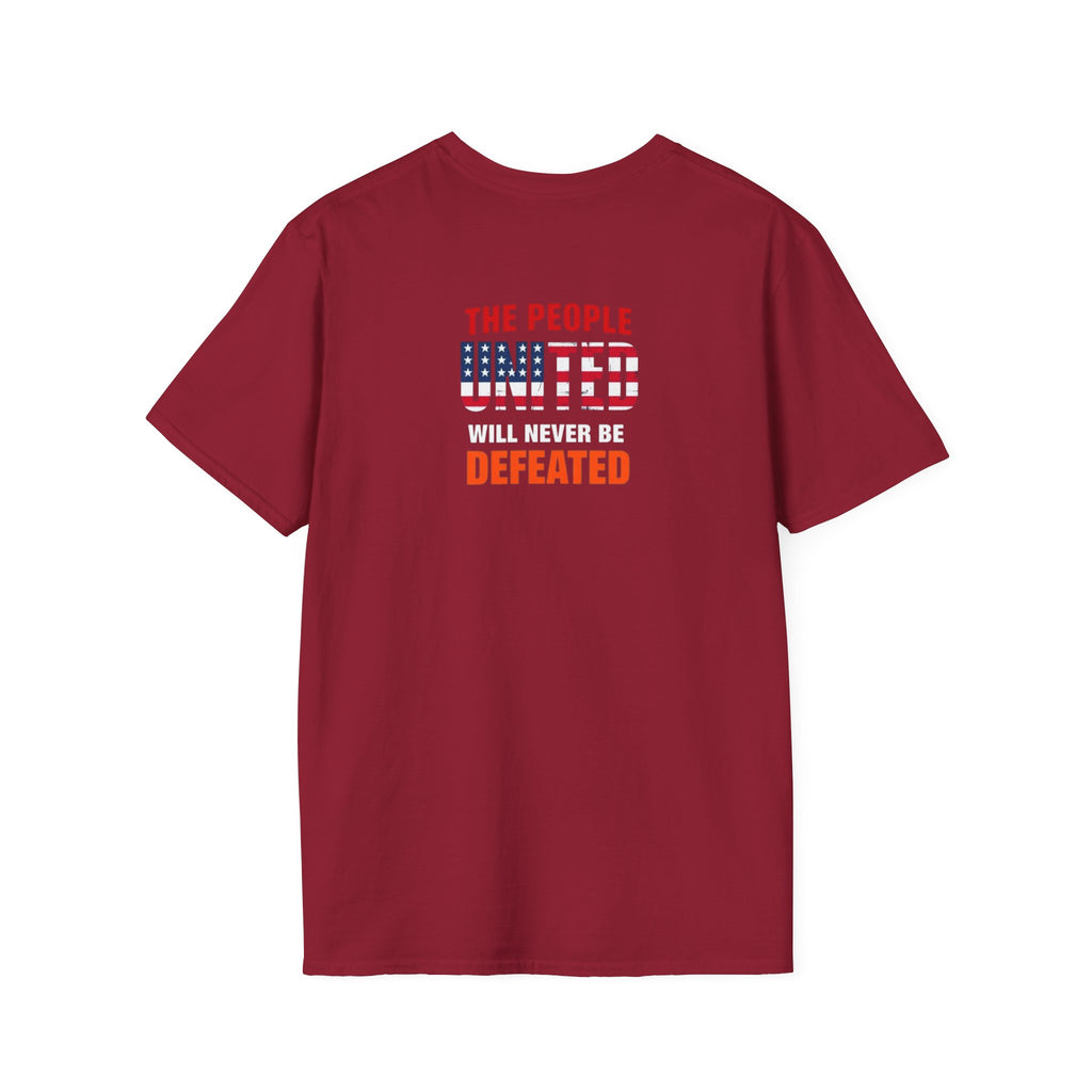 Unisex Democracy T-Shirt - 'Democracy Dies If We Let It' & 'The People United Will Never Be Defeated'