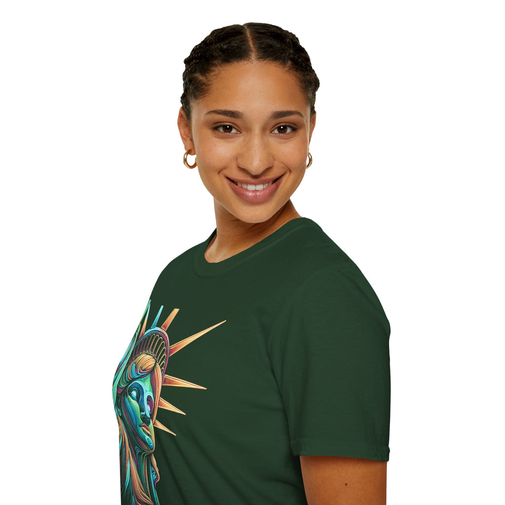 Lady Liberty - Softstyle Unisex T-Shirt