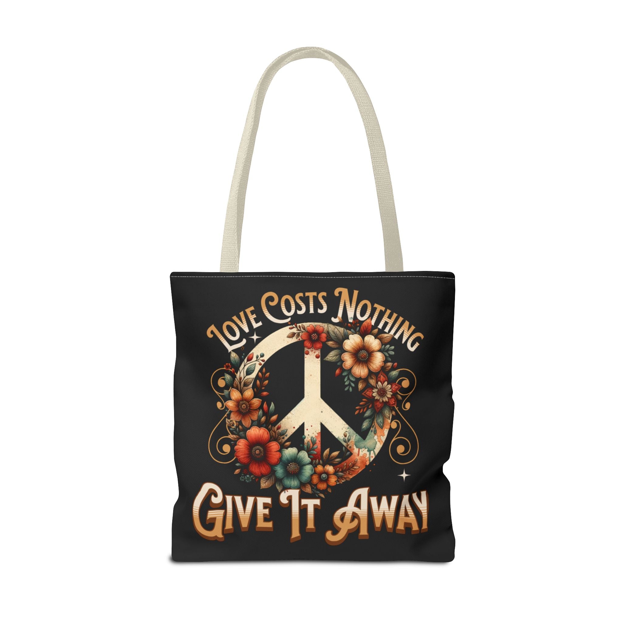 Love Costs Nothing, Give It Away Flag Tote Bag