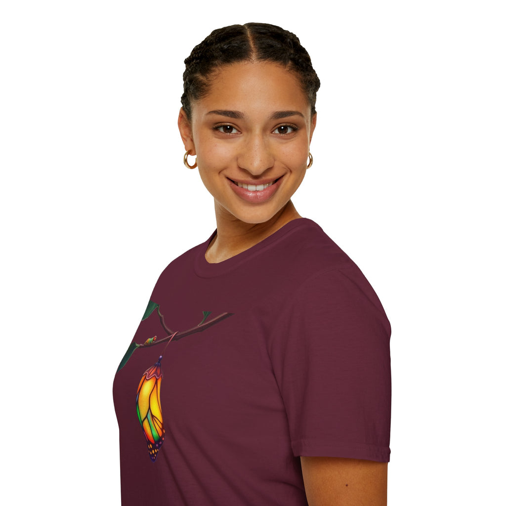 Rainbow Butterfly Cocoon Pride T-Shirt