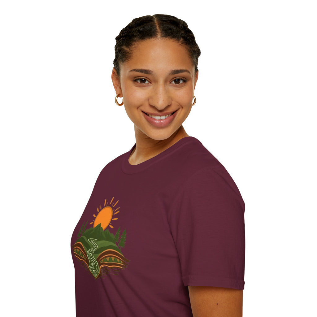 Mountain Scene Unisex Softstyle T-shirt
