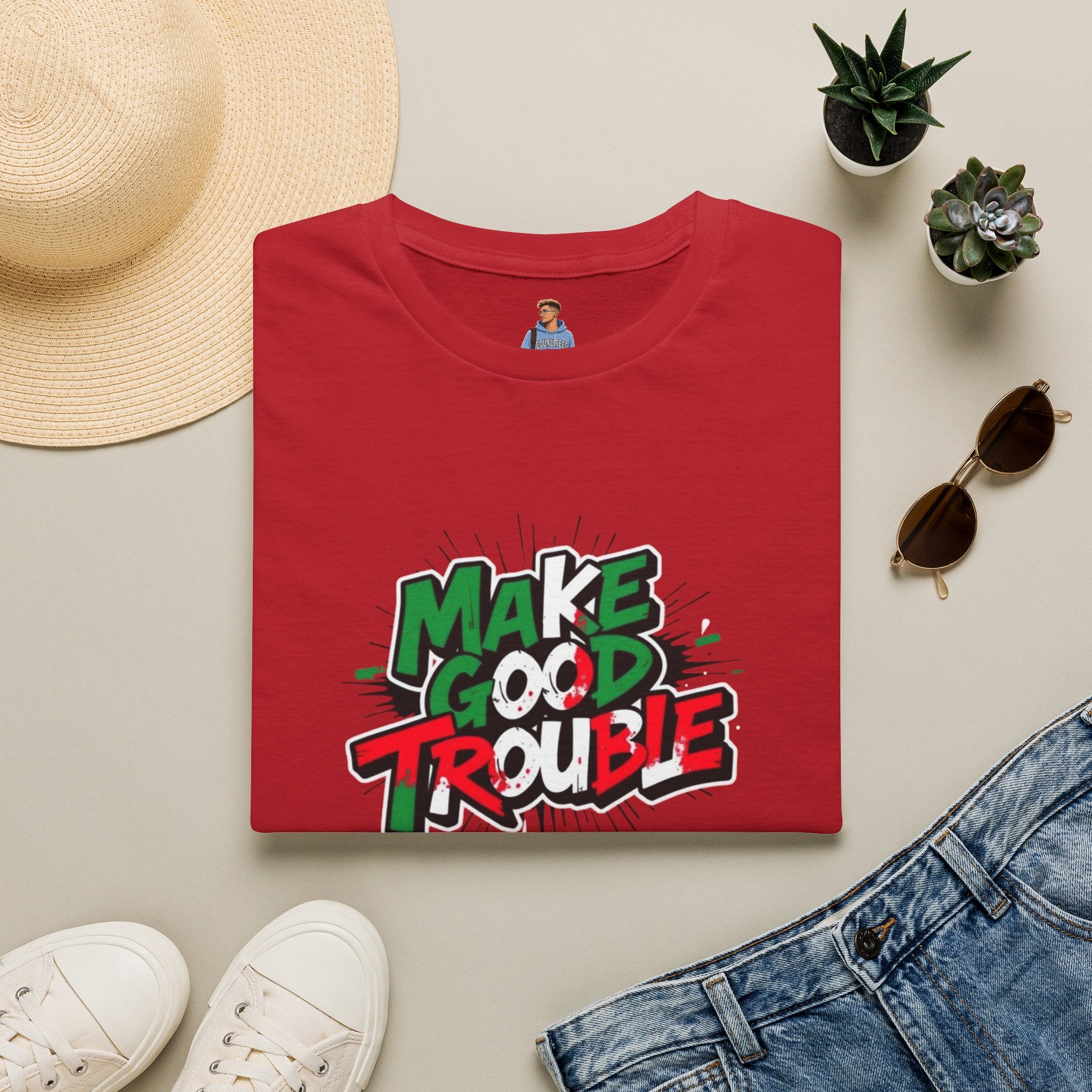 Make Good Trouble T-shirt  Fun Graphic Tee for Activists & Trendsetters